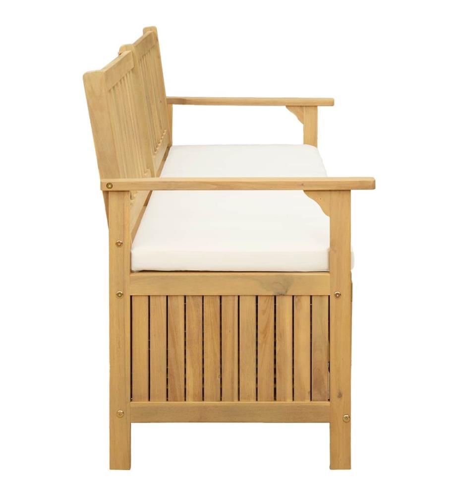 vidaXL Sitzbank mit Stauraum mit Kissen mit Speicher 148 x 63 x 84 cm