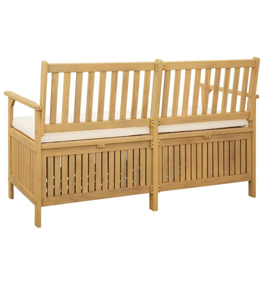 vidaXL Sitzbank mit Stauraum mit Kissen mit Speicher 148 x 63 x 84 cm