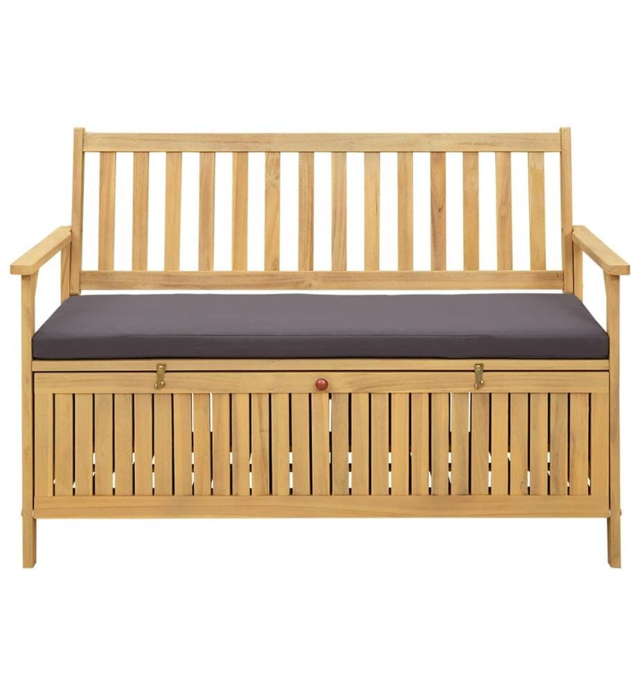 Banc de rangement avec coussin avec stockage 120 x 63 x 84 cm