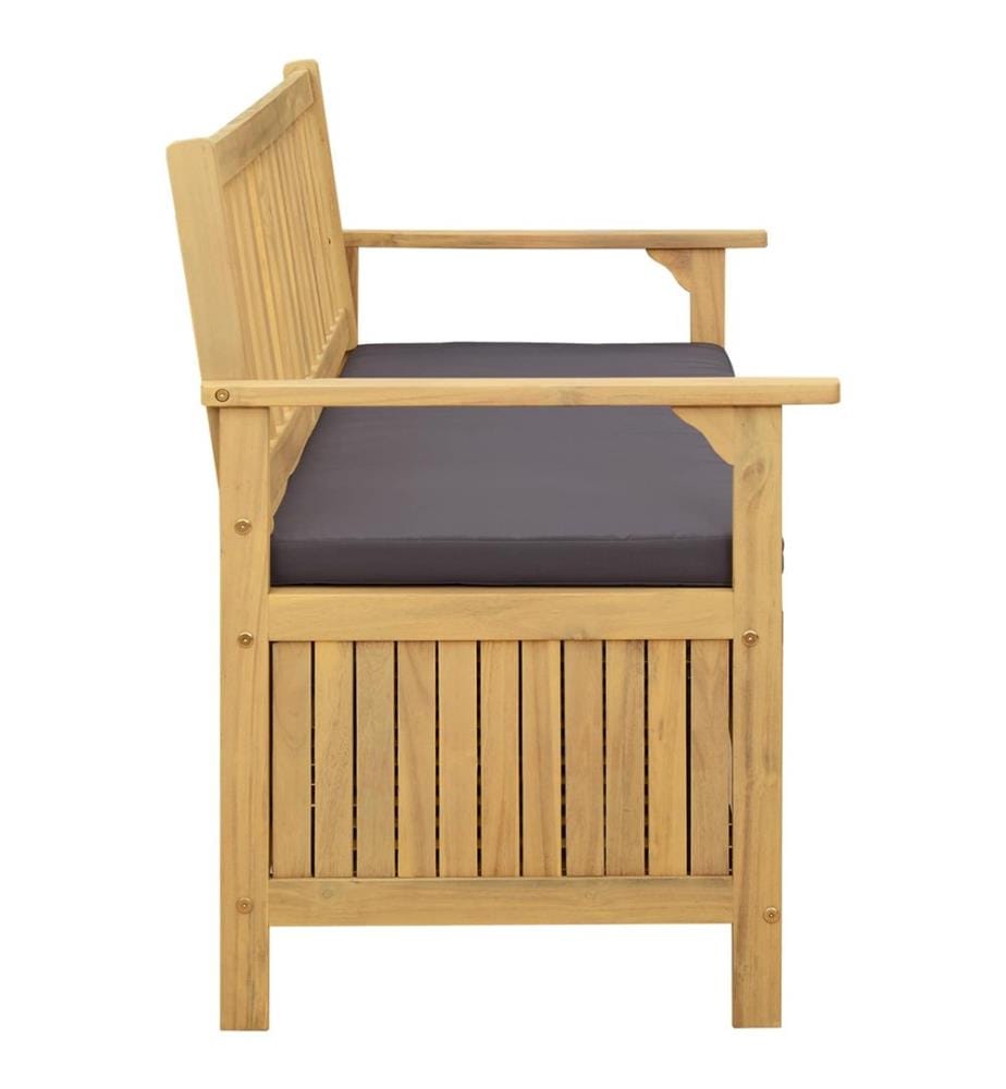 Banc de rangement avec coussin avec stockage 120 x 63 x 84 cm