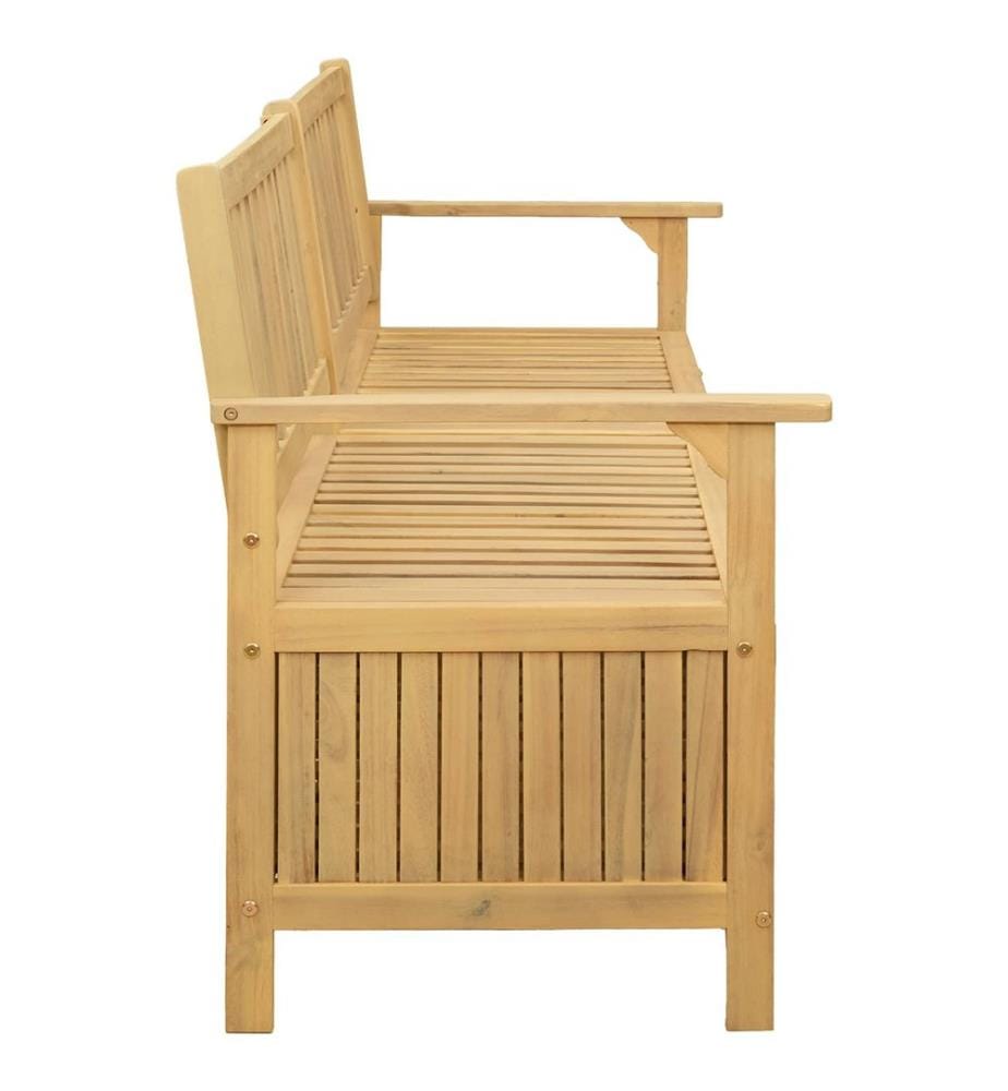 Sitzbank mit Stauraum mit Tür 170 x 63 x 84 cm Massiv-Akazie