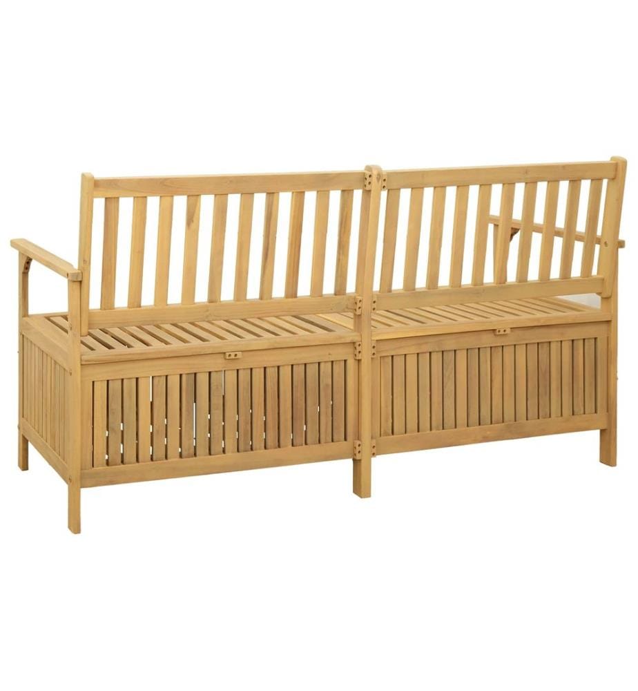Sitzbank mit Stauraum mit Tür 170 x 63 x 84 cm Massiv-Akazie