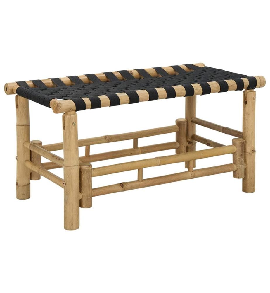 vidaXL Banc de jardin 80 x 38 x 40 cm Bambou Naturel Rectangulaire