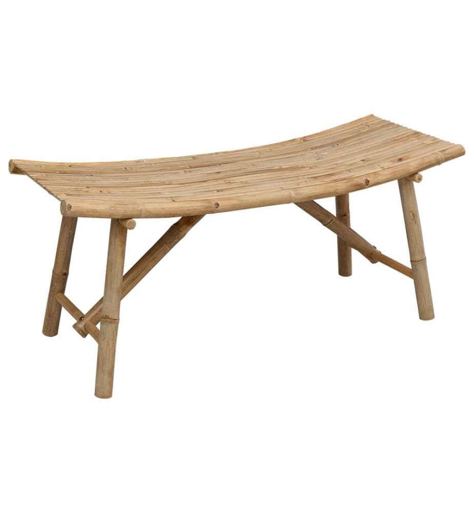 Banc de jardin Naturel 110 x 45 x 50 cm Bambou
