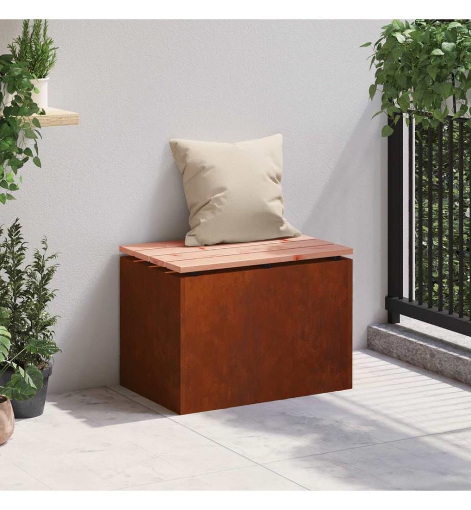 Garden Bench Rusty 60 x 40 x 43 cm