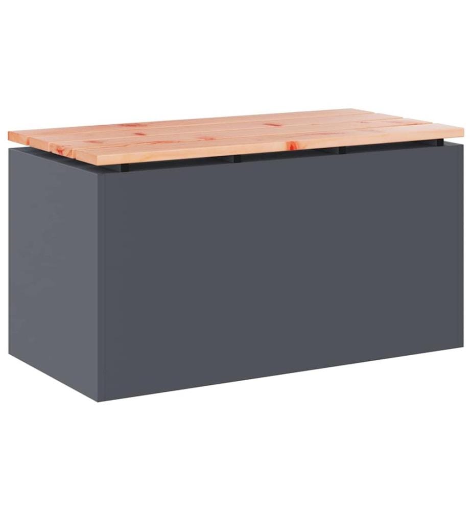 Gartenbank Anthrazit 80 x 40 x 43 cm