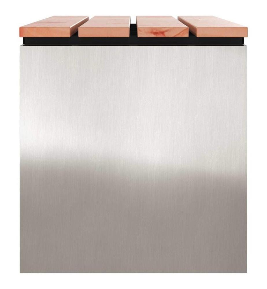 Banc de jardin Argent 80 x 40 x 43 cm Acier inoxydable