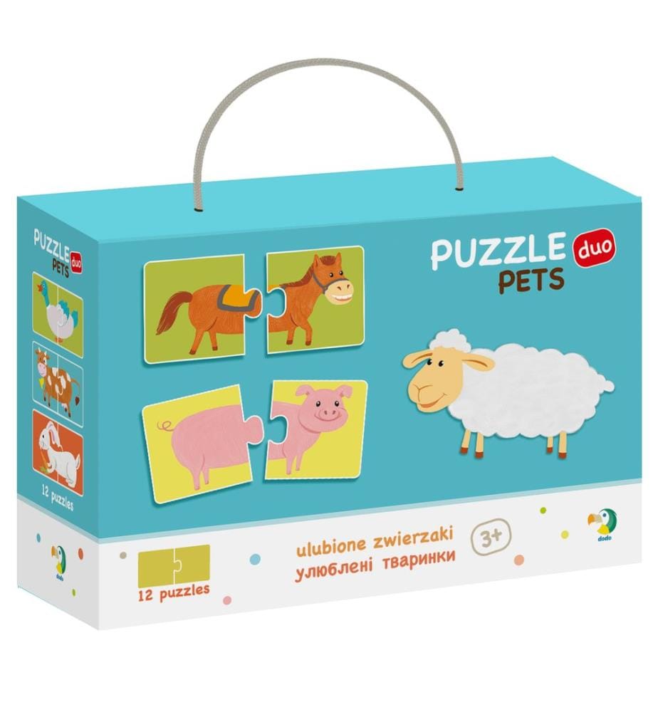 Puzzle Duo Animali da cortile 12 pezzi, 36m+ (8.5ft+)