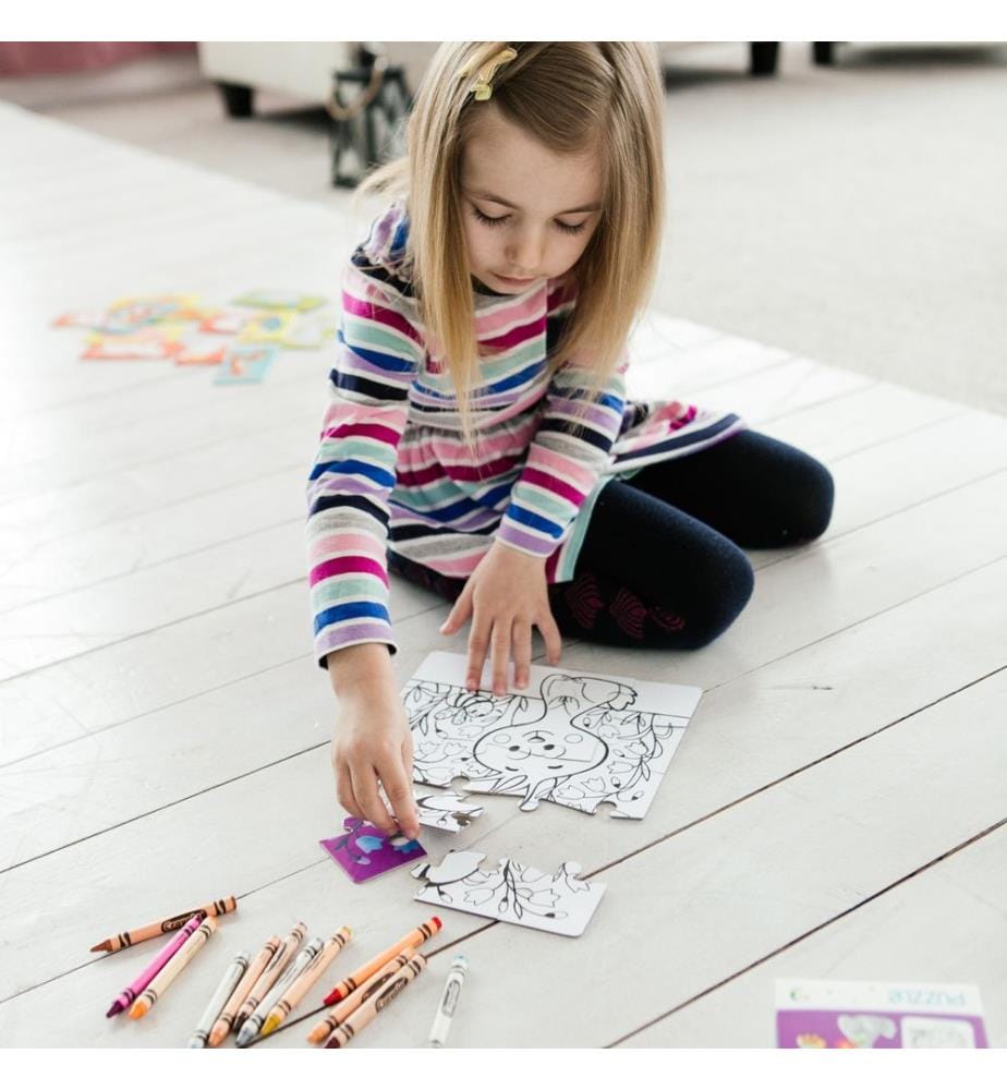 Puzzle da colorare 2in1 Rabbit, 16 elementi, 36m+.