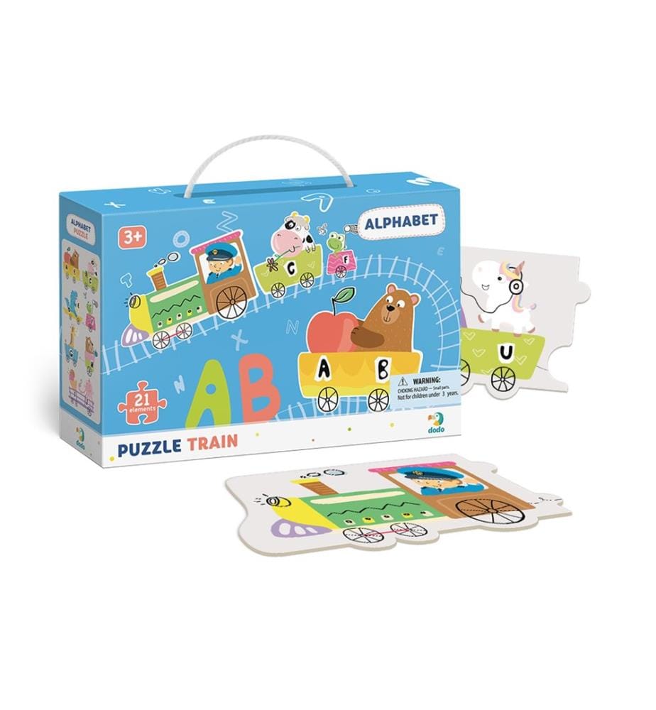 Puzzle del treno dell'alfabeto 21 pezzi, 36m+.