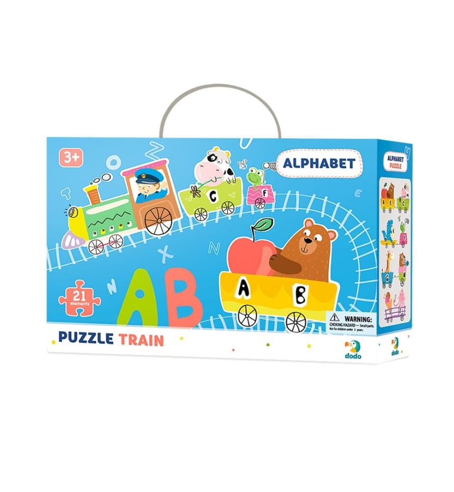 Puzzle del treno dell'alfabeto 21 pezzi, 36m+.