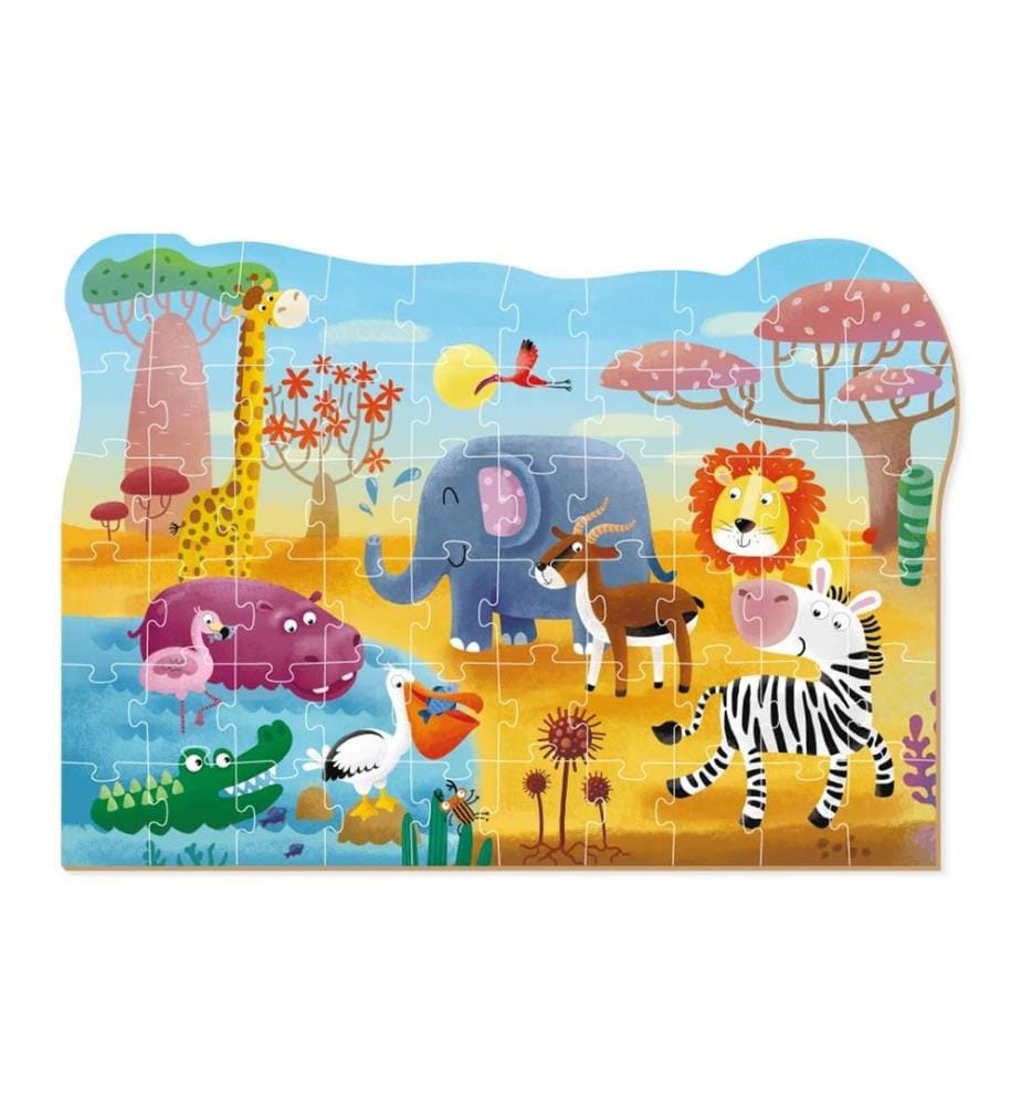Puzzle Africa 60 pezzi, 4a+)