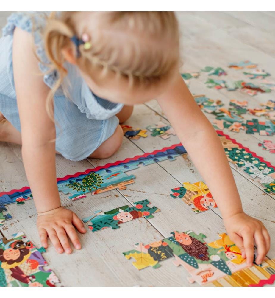 Puzzle delle principesse, 100 pezzi, 5a+ (in francese)