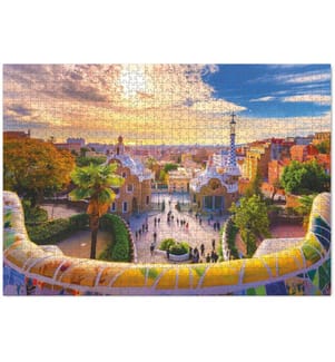 Puzzle Parc Güell à Barcelone en Espagne 1000 pièces 8a+