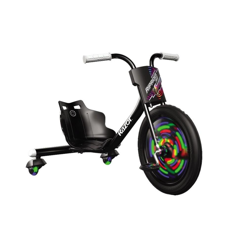 RAZOR - Véhicule à pédales RipRider 360 Lightshow, Black