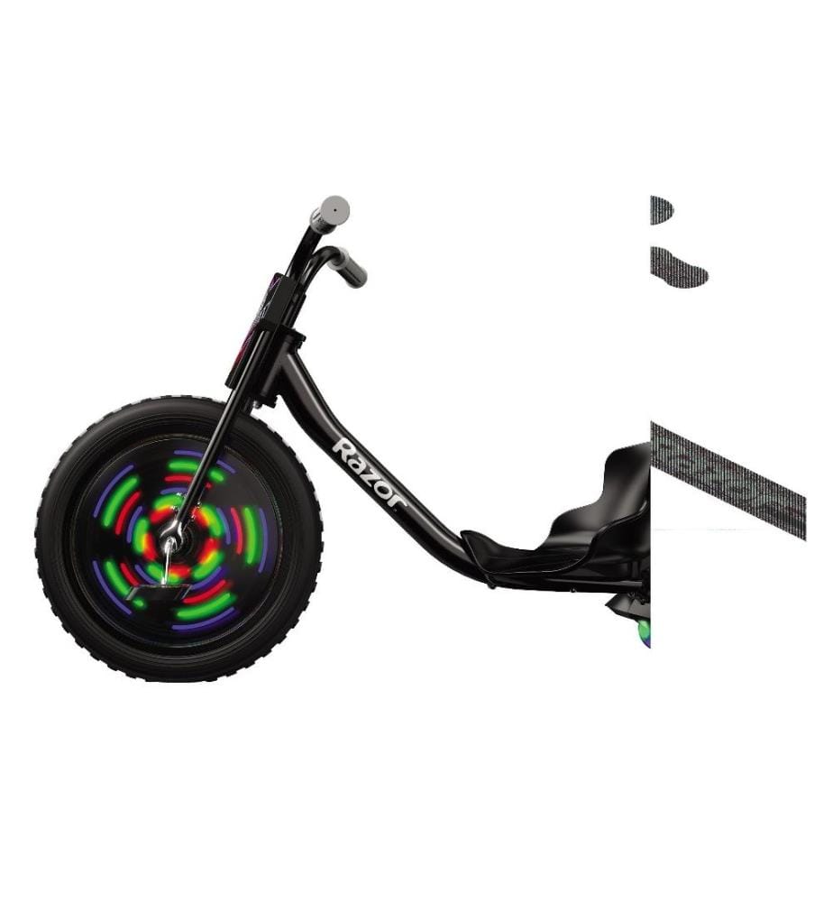 RAZOR - Véhicule à pédales RipRider 360 Lightshow, Black