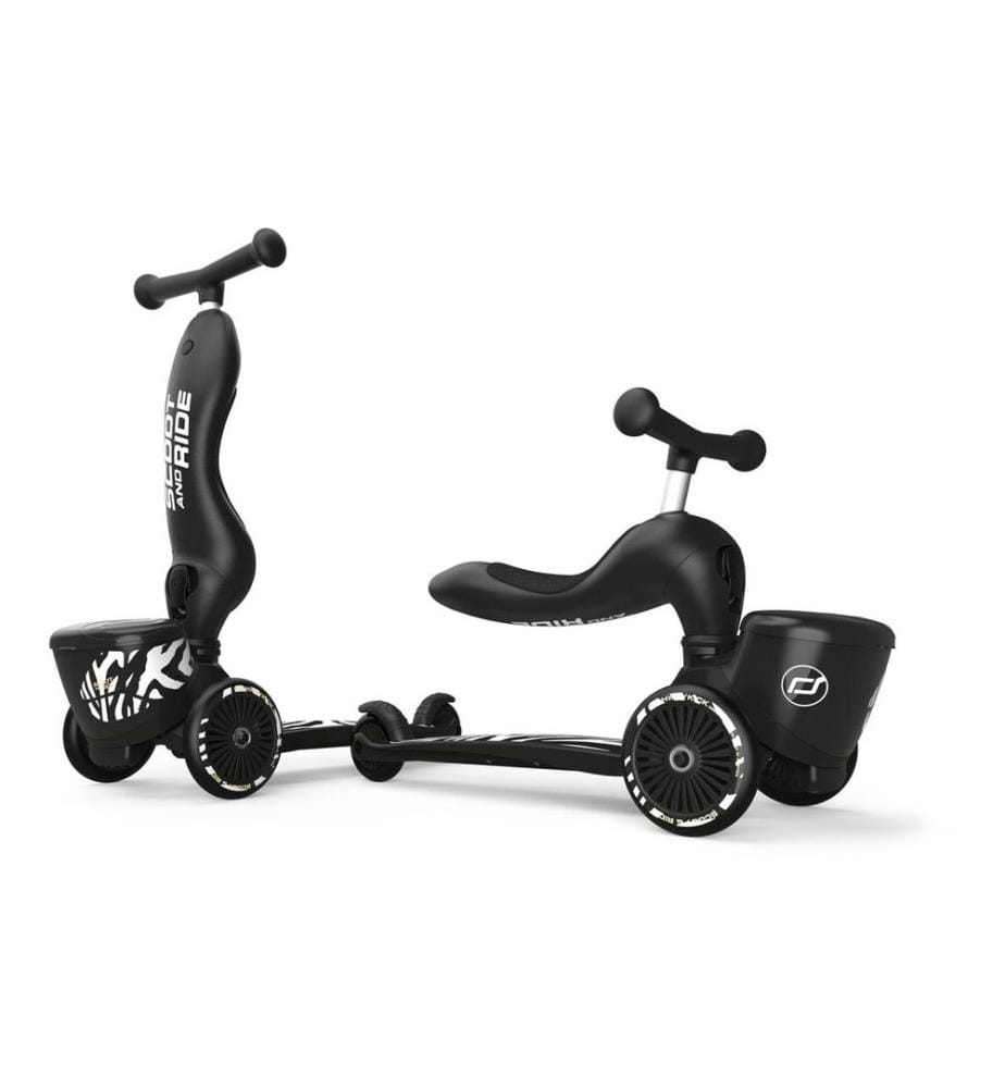 Scoot and Ride - Scooter Zebra Schwarz