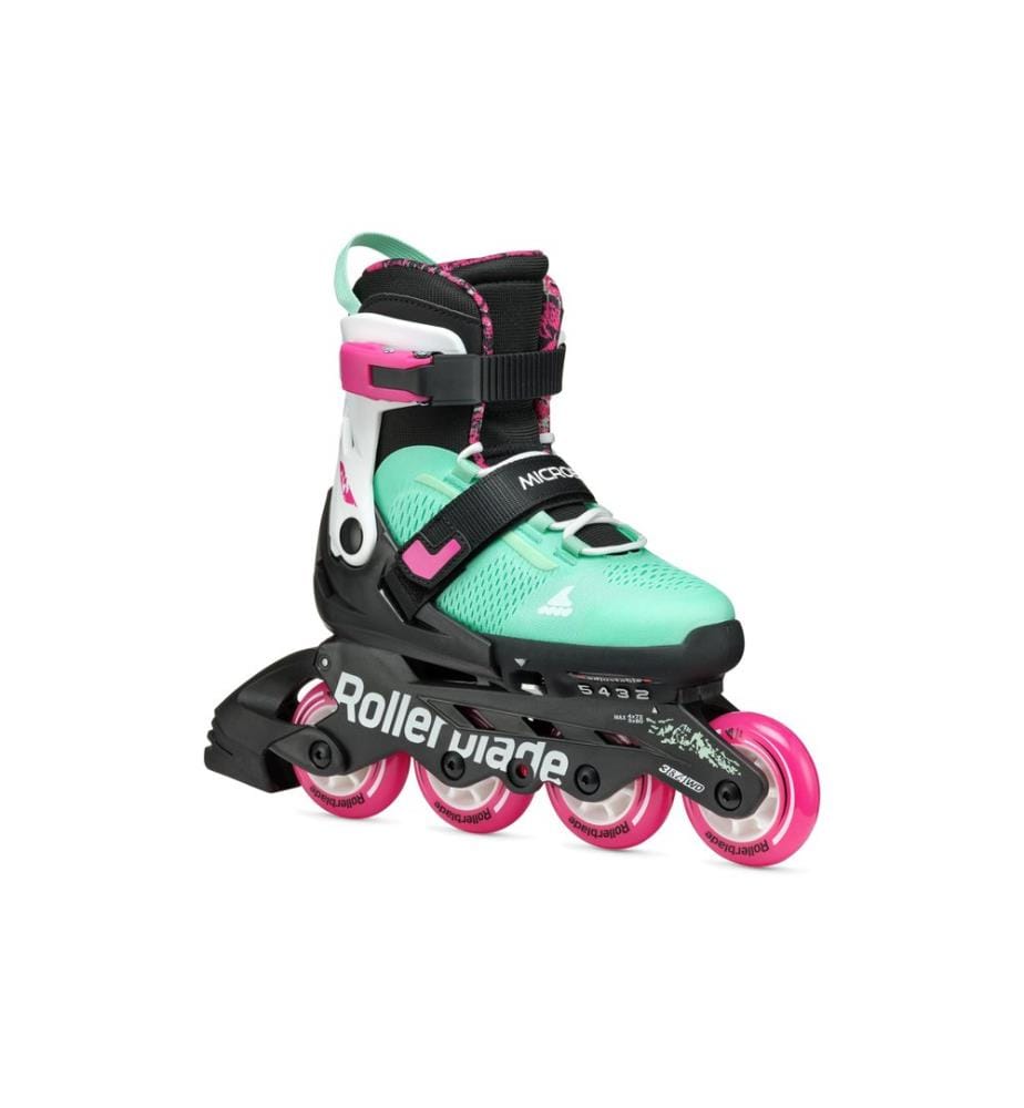 ROLLERBLADE - Rollers en ligne Microblade XT Noir/vert mer, 33-36.5