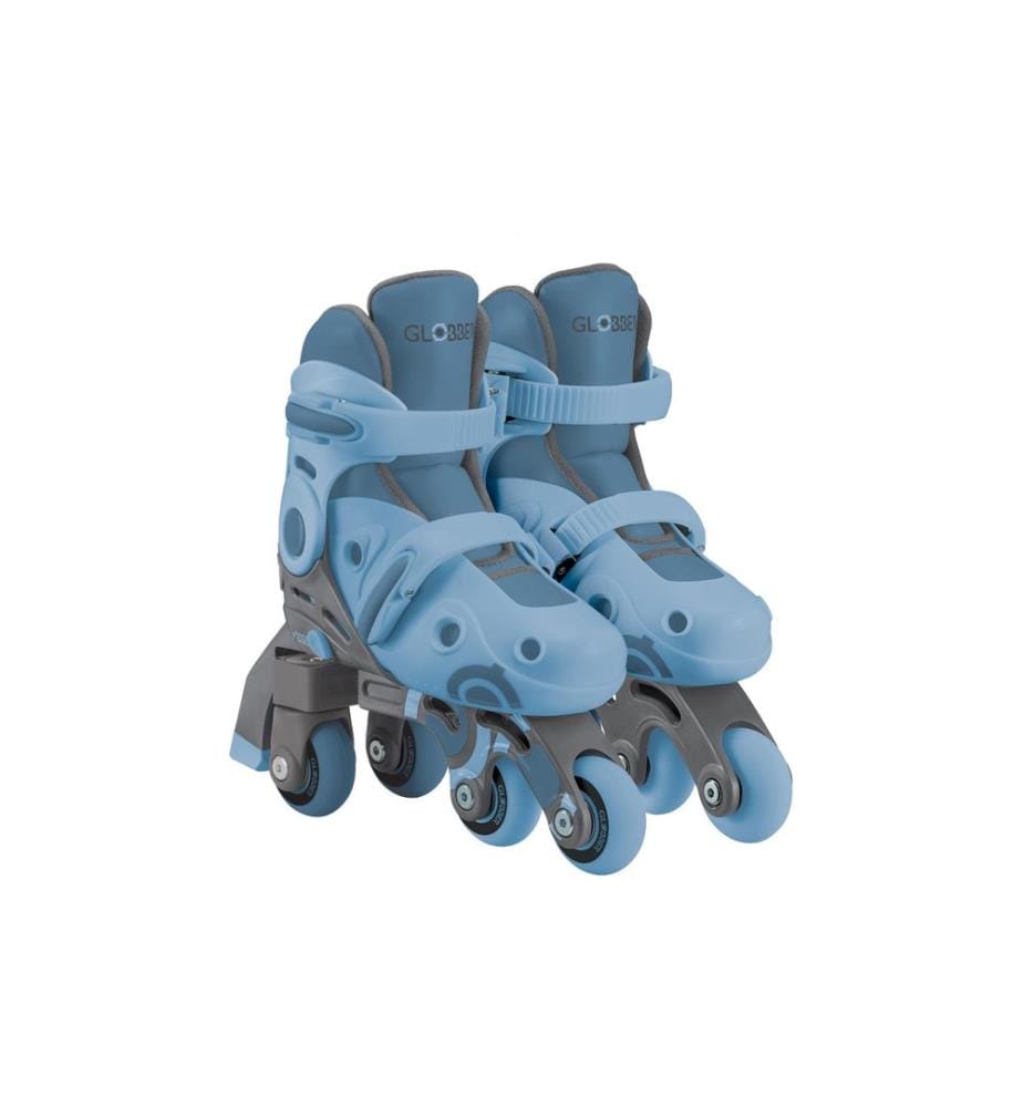 GLOBBER - Rollers en ligne 2 en 1 tailles 26-29, bleu cendré