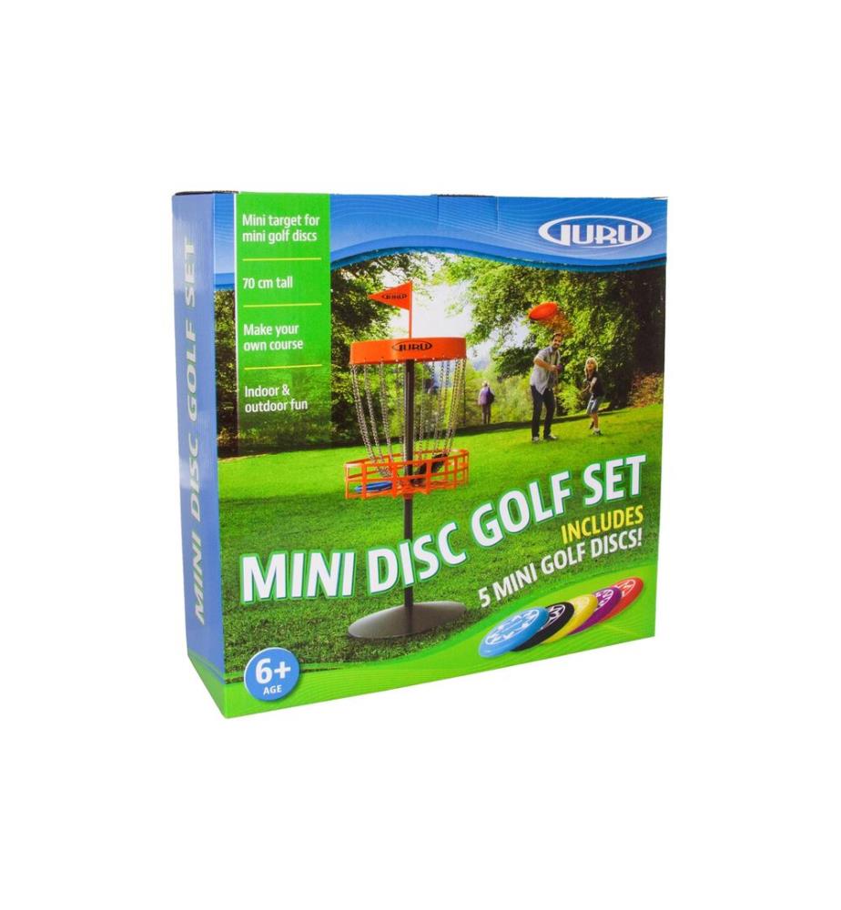 SCHILDKRÖT FUNSPORTS - Guru Disc Golf Mini Basket Set incl. 5 disques