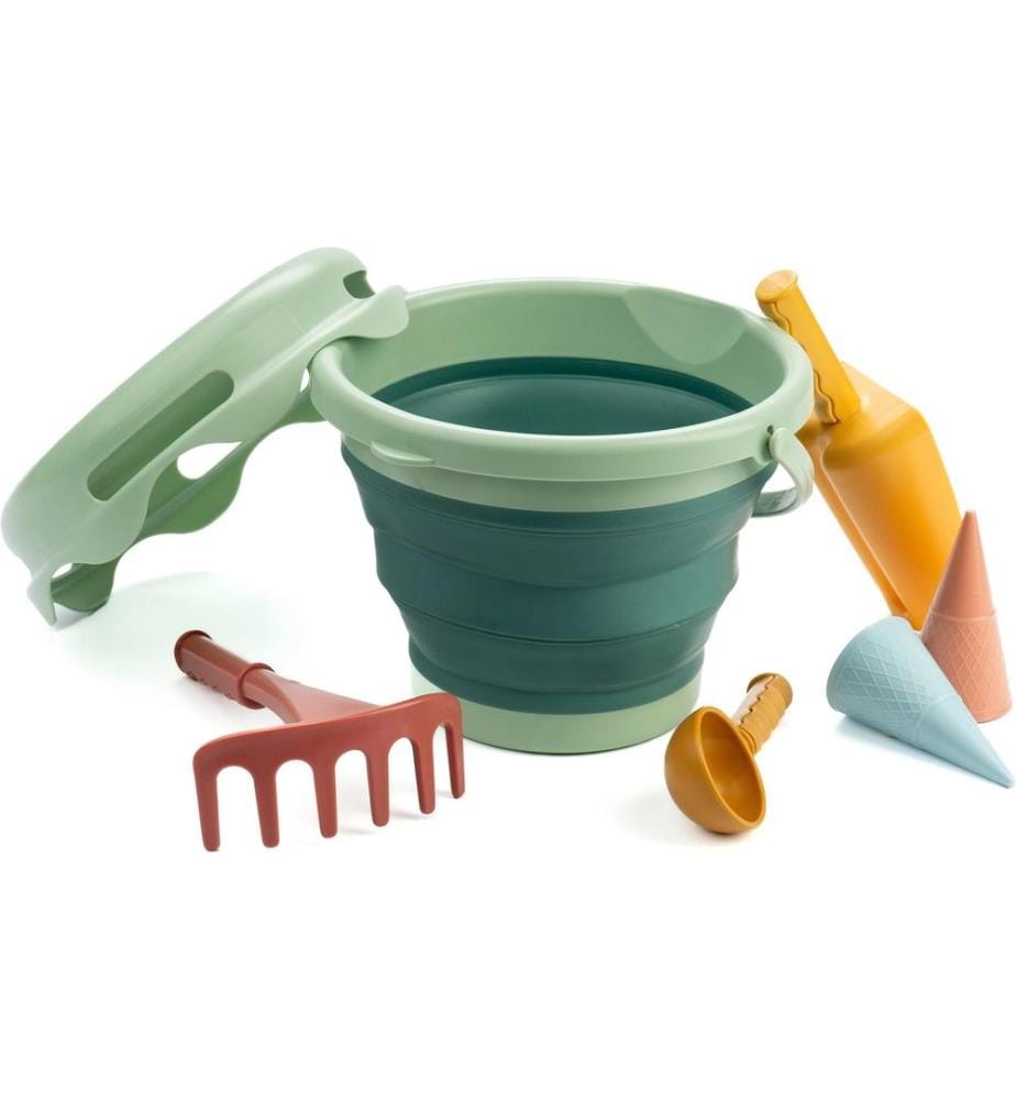 SCHILDKRÖT FUNSPORTS - Schildkröt 7in1 Sand Toys Falteimer Set green