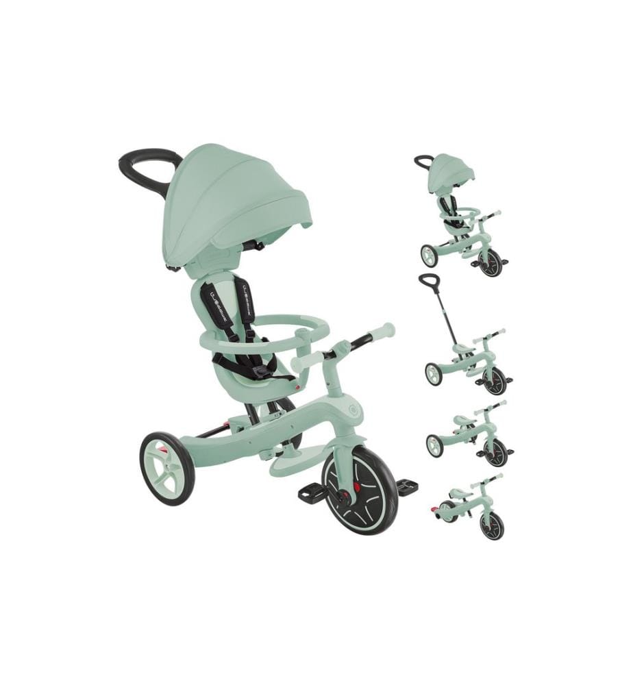 GLOBBER Dreirad Trike Explorer 4 in 1 Ecologic Pistachio