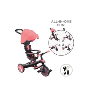 GLOBBER Dreirad Trike Explorer 4 in 1 Pink