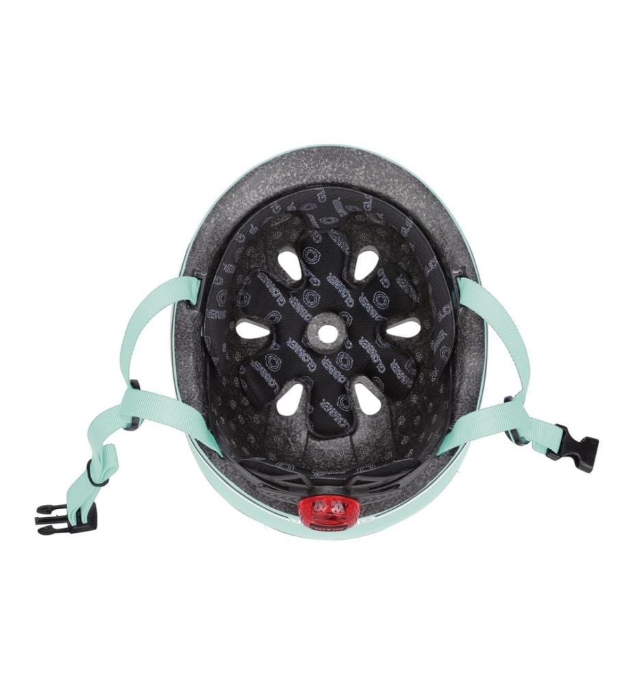 GLOBBER Kinderhelm Go Up Lights Hellgrün, XS-S