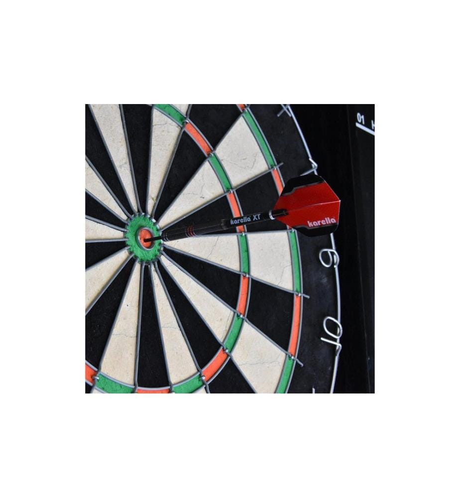 Karella Dartpfeile Steeldart Fighter 24g, 3 Stück – Schwarz