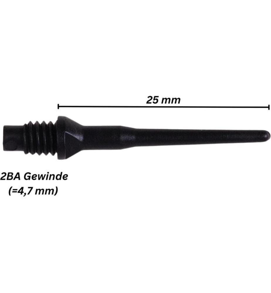 Karella Softspitzen Keypoint 100 Stück – Schwarz