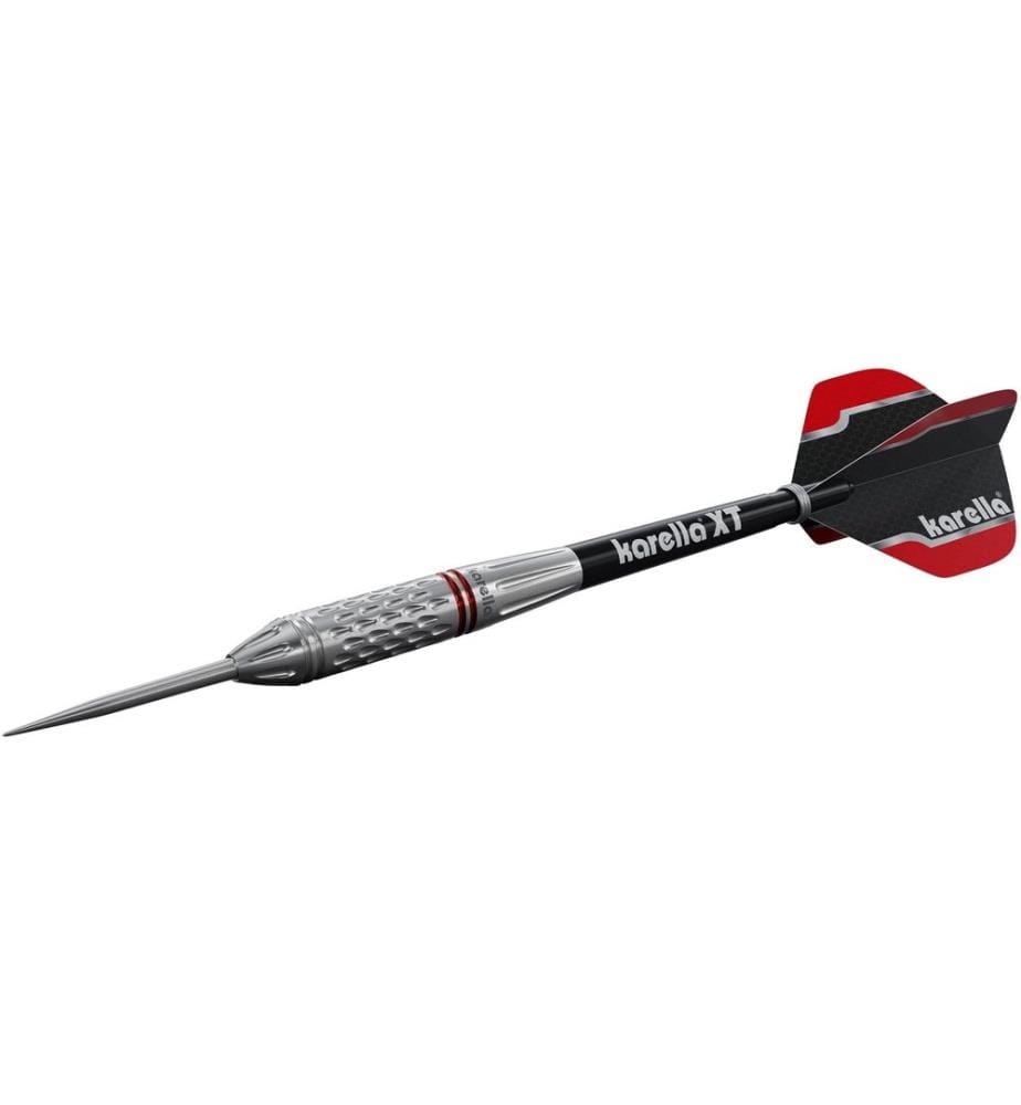 Karella Dartpfeile Steeldart Commander 21g, 3 Stück – Silber