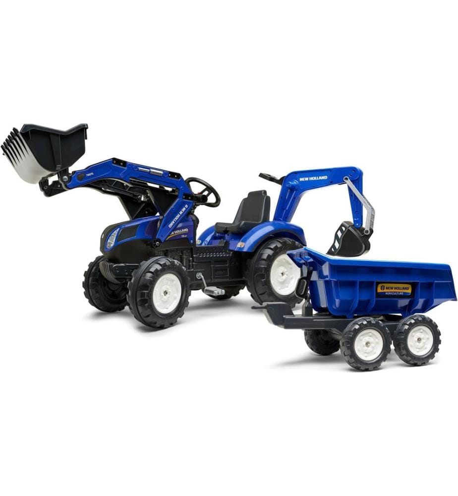 Falk New Holland Traktor + Anh. XXL