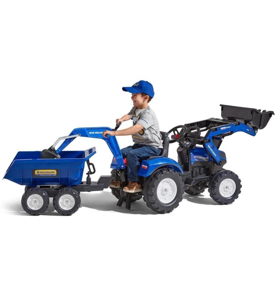 Falk New Holland Traktor + Anh. XXL