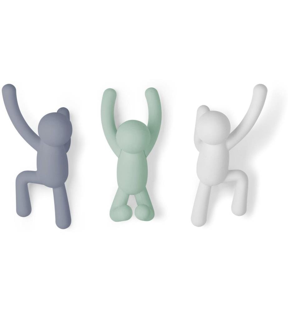 UMBRA - Crochet mural Buddy Multicolore, plastique