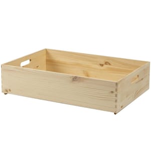 HOLZ ZOLLHAUS - Aufbewahrungskiste Kiefer 40 x 14 x 60 cm, Braun