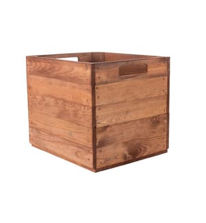 HOLZ ZOLLHAUS - Aufbewahrungskiste Vintage 33 x 38 cm, Braun