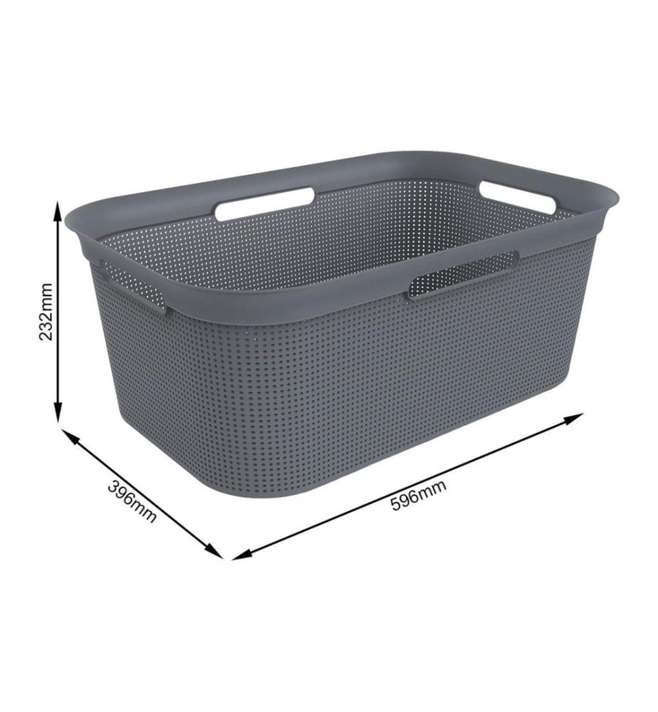 ROTHO - Wäschekorb  Brisen Anthrazit, 41 l