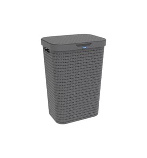 ROTHO - Corbeille à lessive Country 55 l, Anthracite