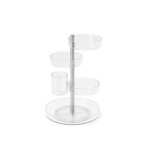 UMBRA - Supports pour ustensiles de salle de bains Pirouette Transparent