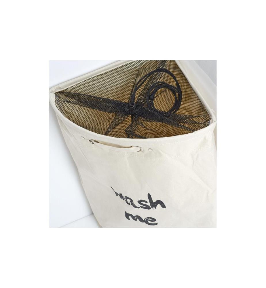 ZELLER - Present Corbeille à lessive Wash me Beige, 64 l