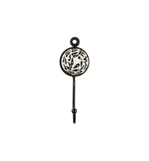 TRANQUILLO - Wandhaken handbemalt Beige/Schwarz