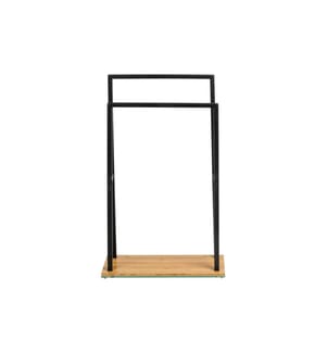 WENKO - Porte-serviette Bambusa Noir