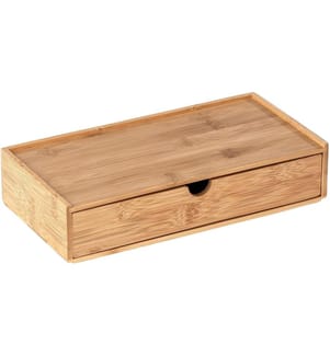 WENKO - Supports pour ustensiles de salle de bains Terra Nature, avec tiroir