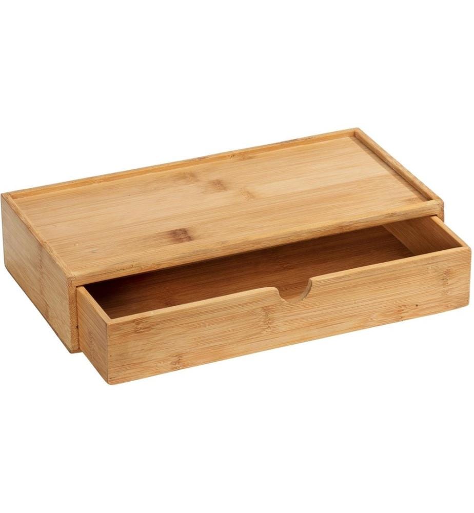 WENKO - Bad-Utensilienhalter Terra Nature,  mit Schublade