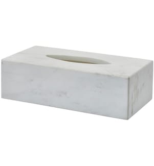 AQUANOVA - Boîte à mouchoirs Hammam Blanc, faïence