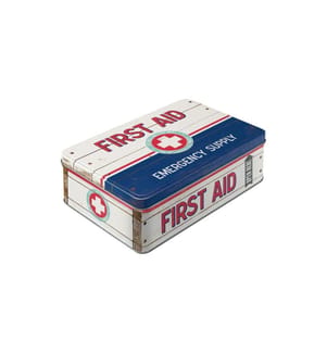 NOSTALGIC ART - Medikamentenbox First Aid Blau/Rot/Weiss