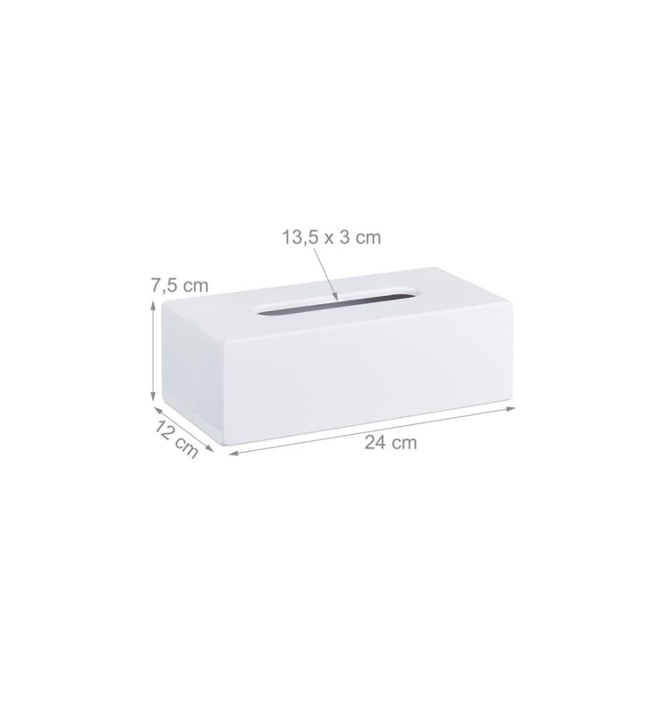 RELAXDAYS - Kosmetiktuchbox aus Bambus Weiss