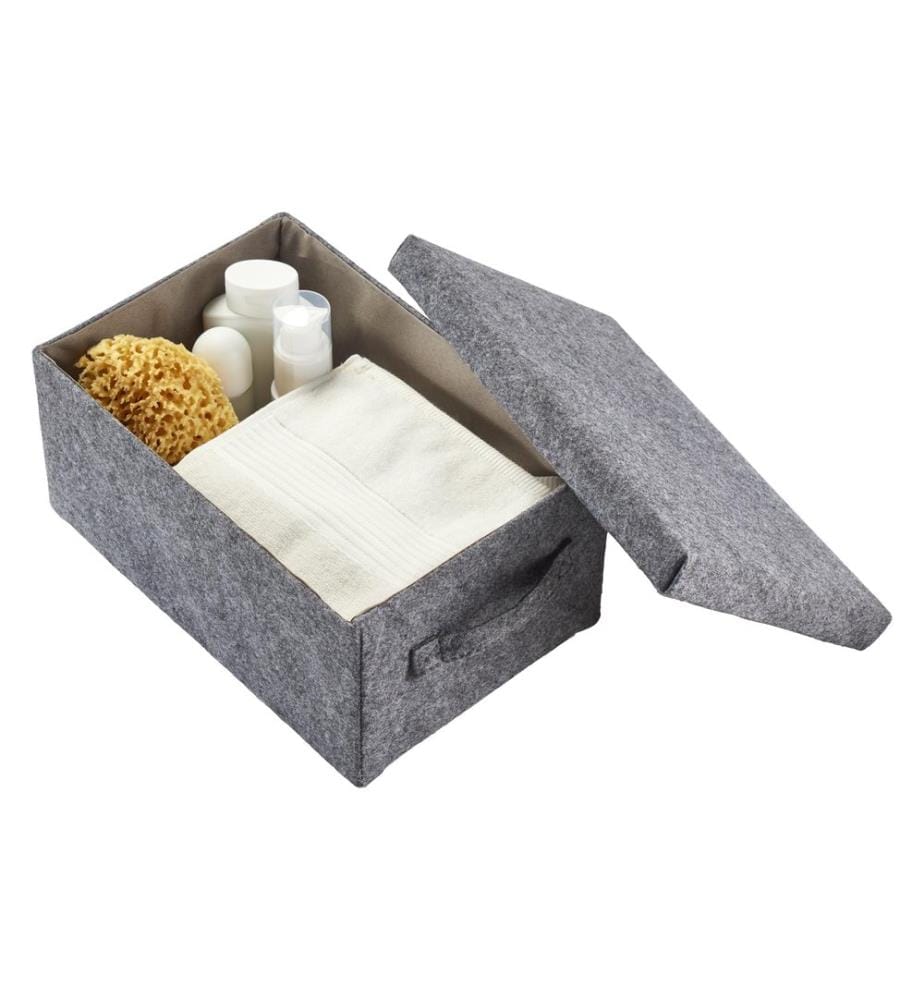 diaqua® - Aufbewahrungsbox Stone 31 x 21 x 14 cm, Grau