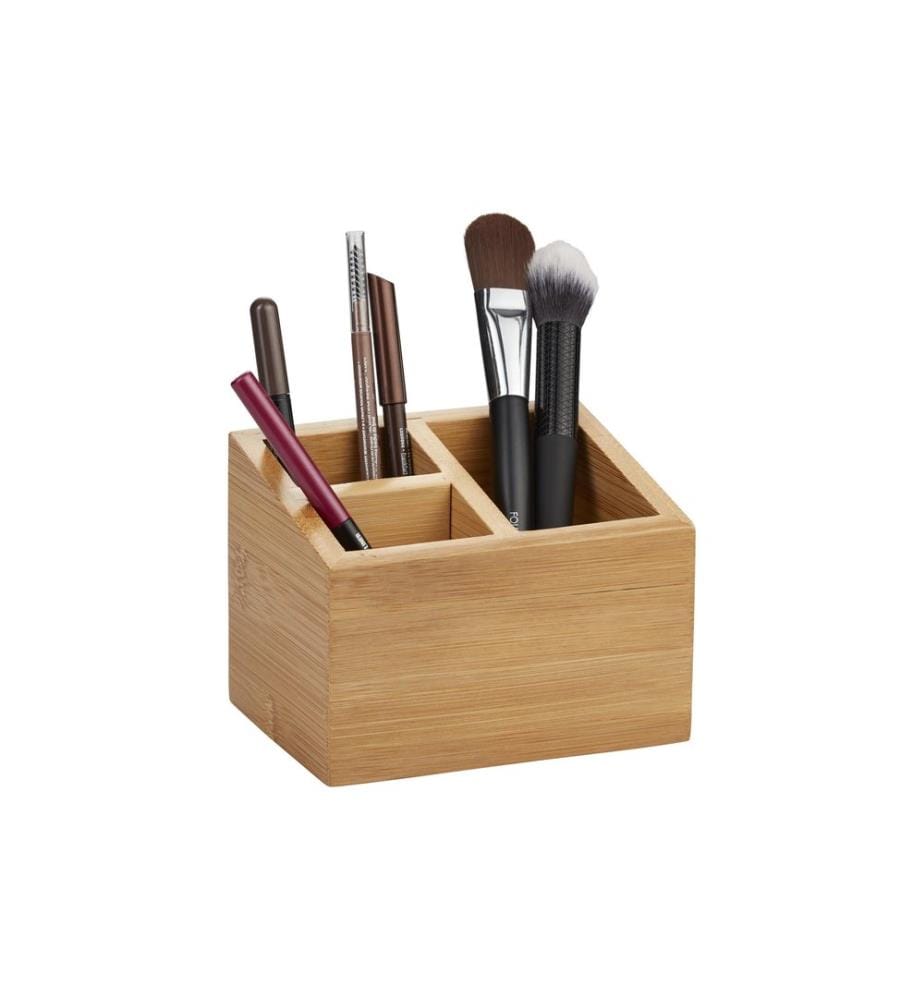 diaqua® - Schminkablage aus Bambus 12 x 9 x 9 cm, Nature