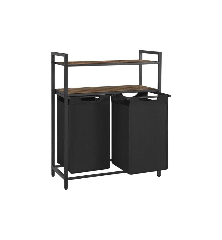 VASAGLE - Wäschekorb  46 l, Schwarz